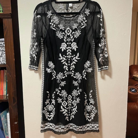 H&M Sheer Embroidered Dress - Picture 6 of 8